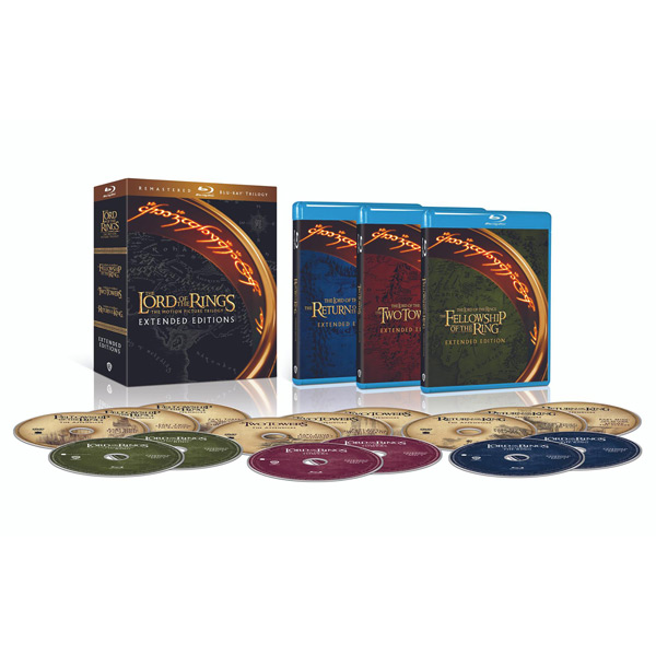 Lord of the Rings Motion Picture Trilogy Extended Editions Blu-ray