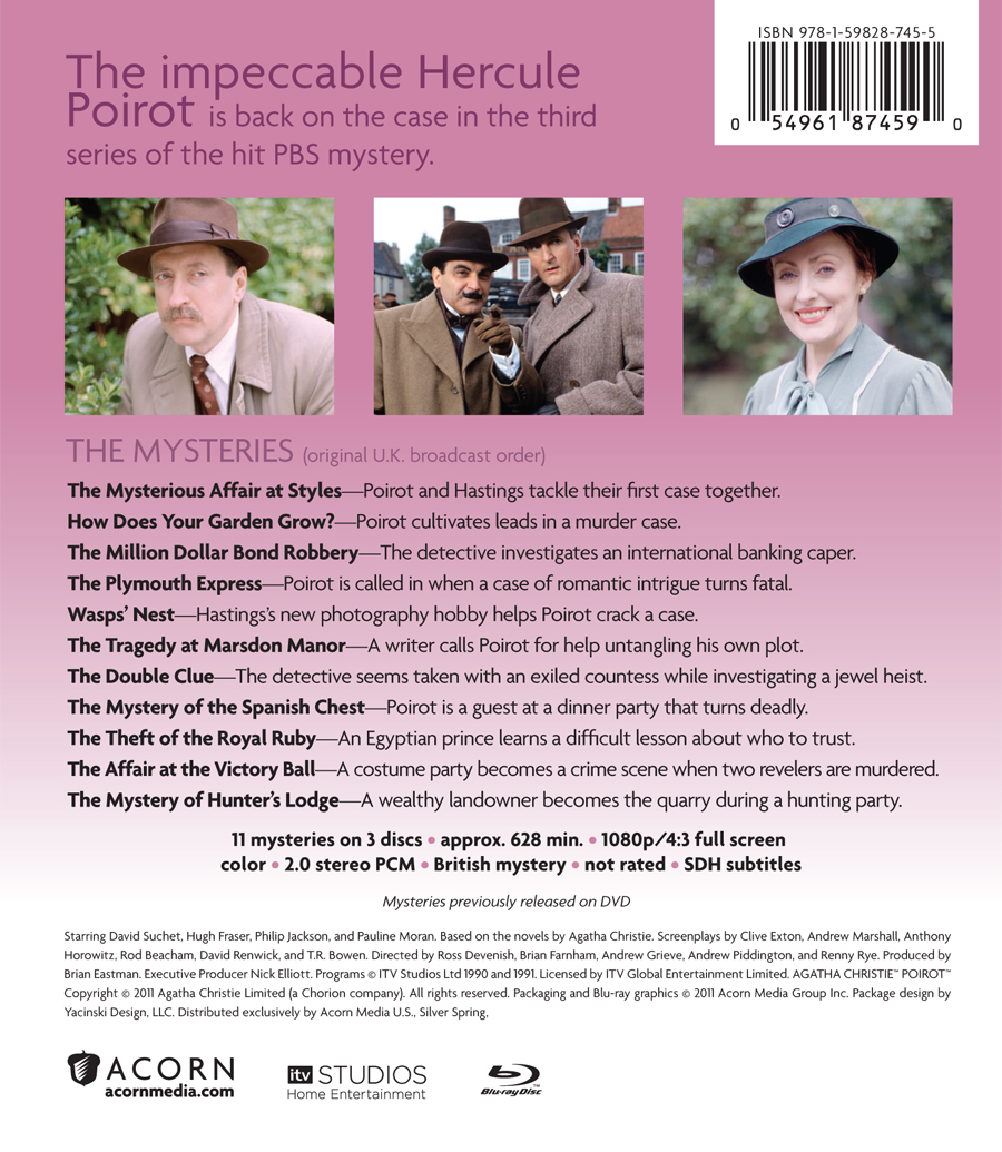 Agatha Christie's Poirot: Series 3 DVD & Blu-ray