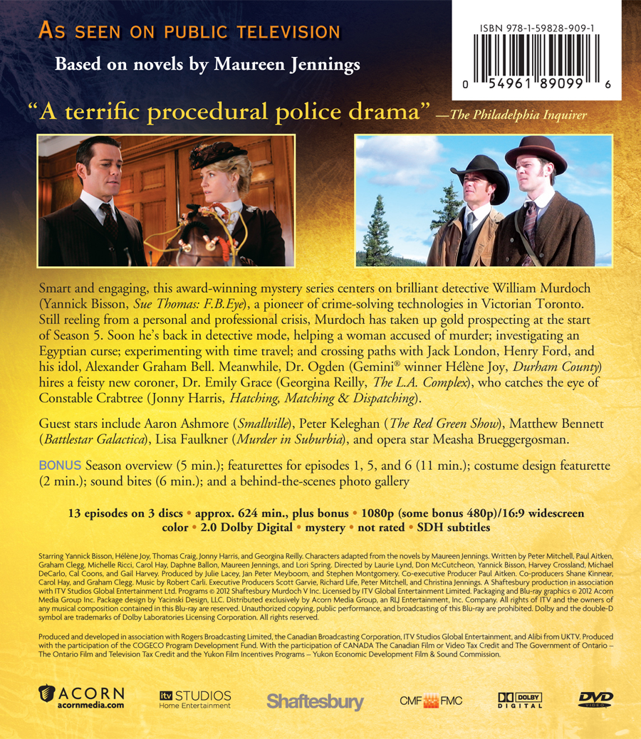 Murdoch Mysteries: Season 5 DVD & Blu-ray