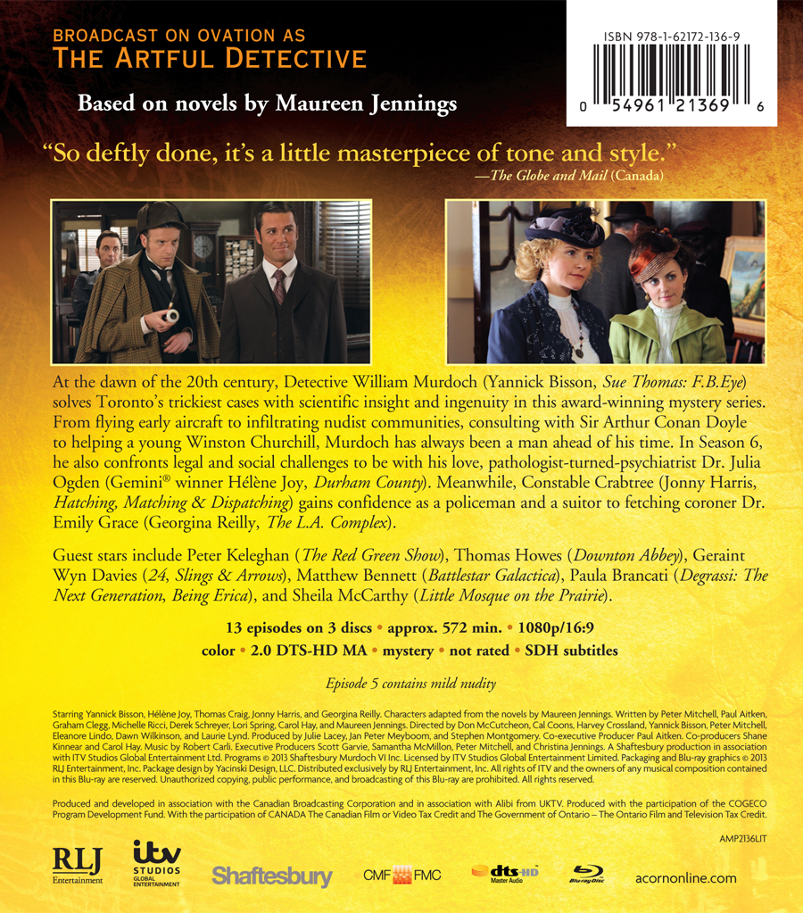 Murdoch Mysteries: Season 6 DVD & Blu-ray