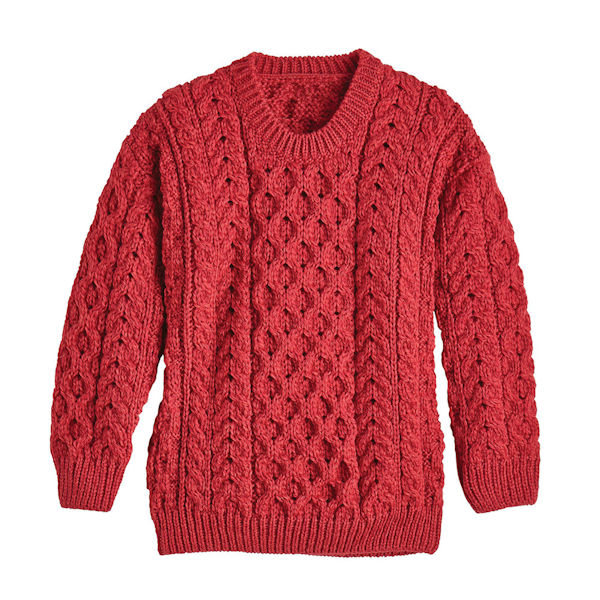 Kids' Aran Pullover Sweater