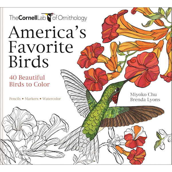America's Favorite Birds: 40 Beautiful Birds to Color