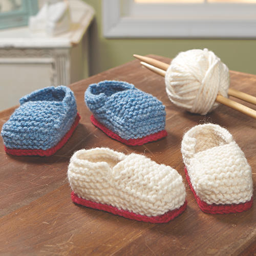 Hand- Knit Baby Booties