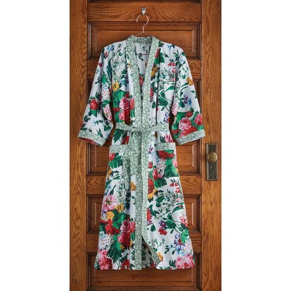 Women's Floral Kimono-Style Cottage Garden Robe