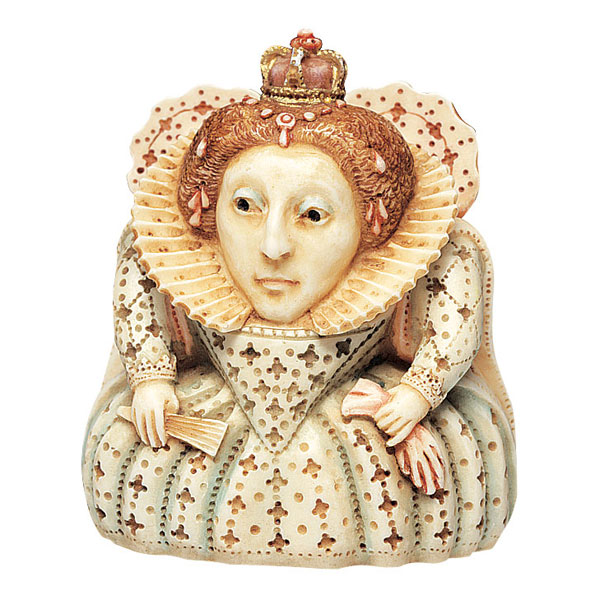 Historical British Caricature Boxes - Queen Elizabeth