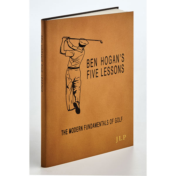 Product image for Leather-Bound Ben Hogan's Five Lessons of Golf Book - Personalized