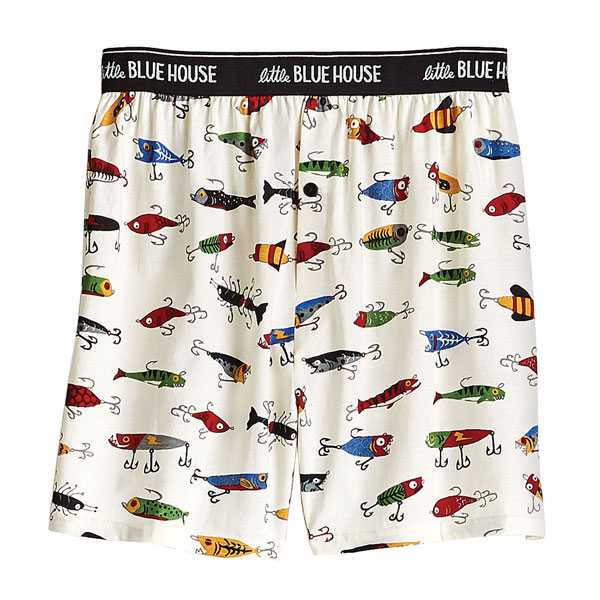 Beer Bottles and Fishing Lures Boxers