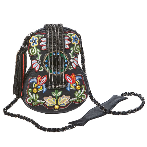 Mary Frances Hand-Beaded Folklore Handbag
