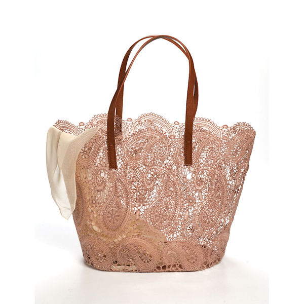 Paisley Lace Tote