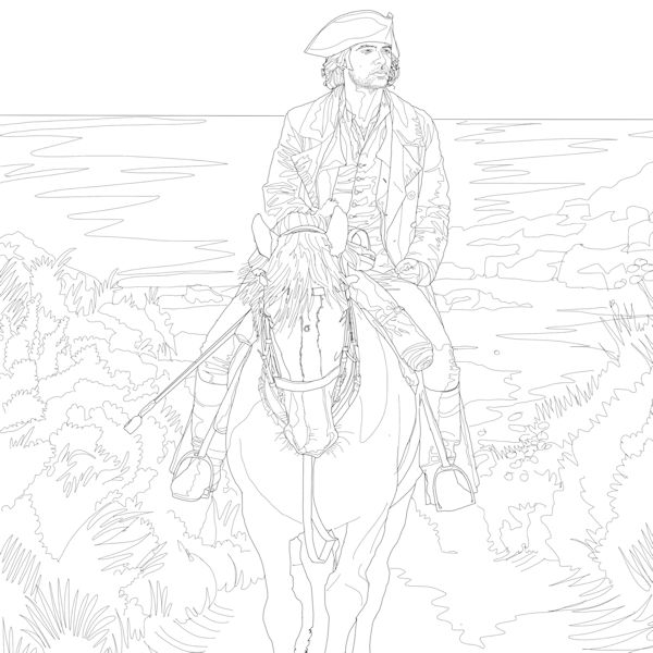 The Official Poldark Coloring Book