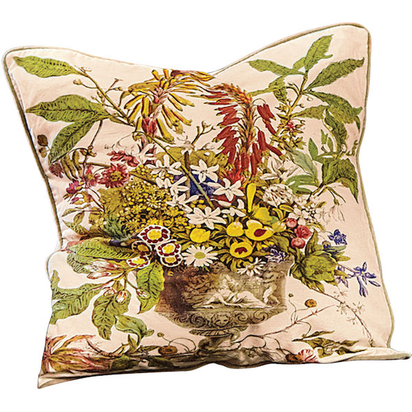 Giant Floral Embroidered Pillows