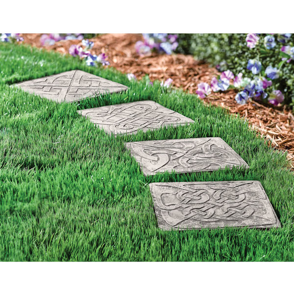 Product image for Celtic Knot Garden Stepping Stones Set