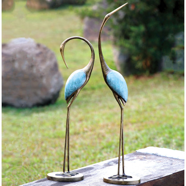 Product image for Garden Cranes Sculptures - Metal Yard Art