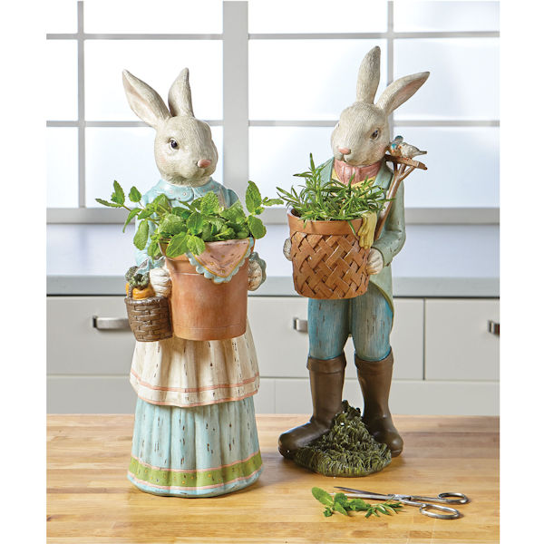 Mrs. Rabbit Garden Sculptures