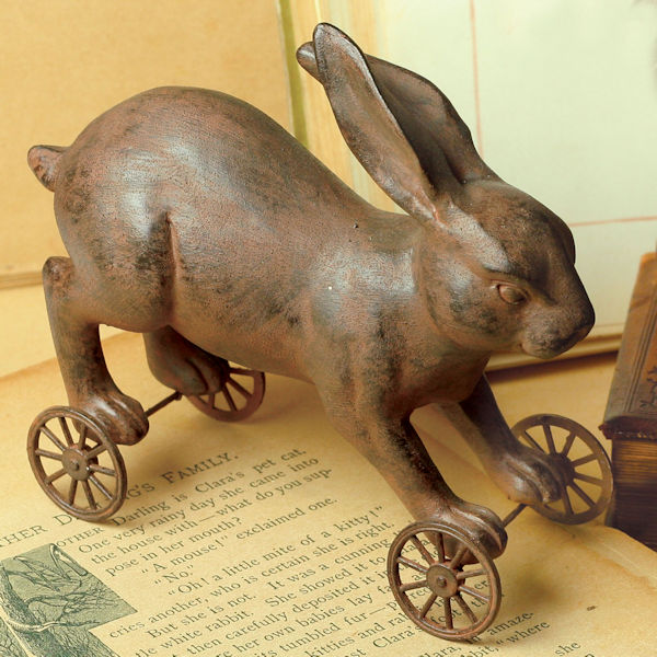 Primitive Rabbit and Sheep Pull Toys: Rabbit