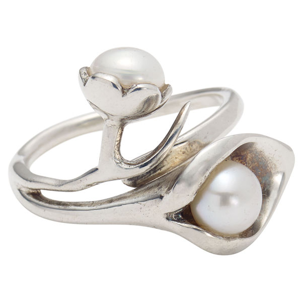 Pearl Calla Lily Jewelry: Ring