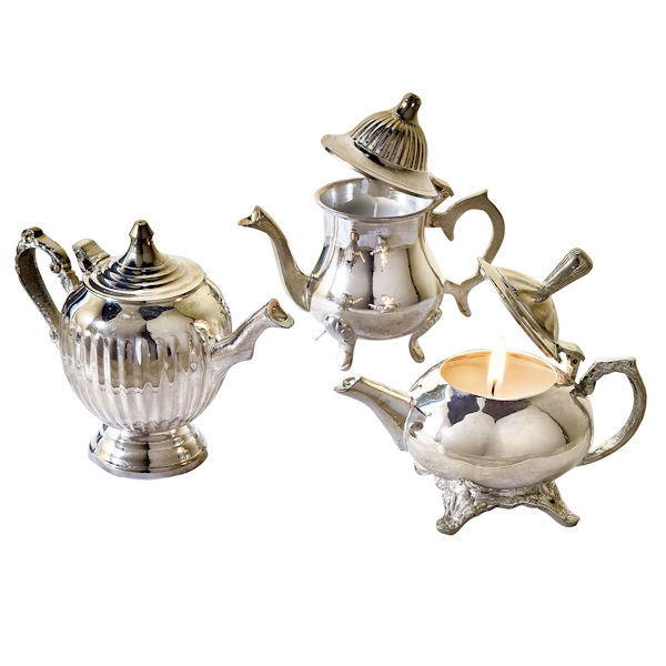 Petite Teapot Candle Trio