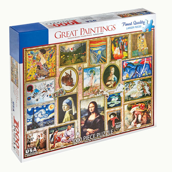 Great Paintings Collage Jigsaw Puzzle - 1000 Pieces