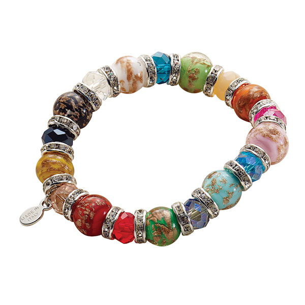 Women's Murano Glass Bead Bracelet