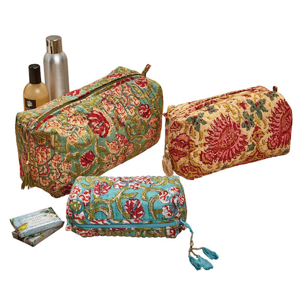 Jaipur Cosmetic Accessory Bags - Set of 3