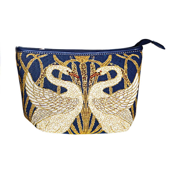 Swans Tapestry Cosmetics Pouch