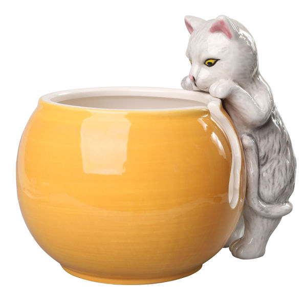 Curious Cat Yarn Bowl