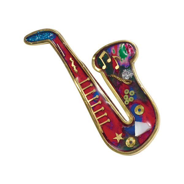 Saxophone Musical Instrument Pin