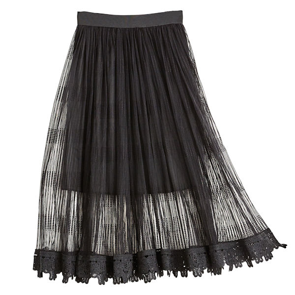 Art Deco Embroidered Tulle Skirt