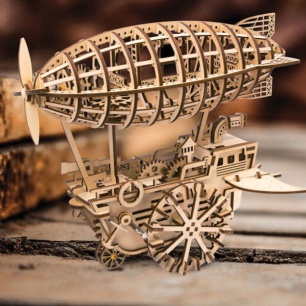 Wooden Wind-Up Airship Kit