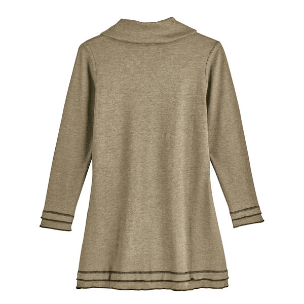 Product image for Reversible Cowl-Neck Crossover Tunic