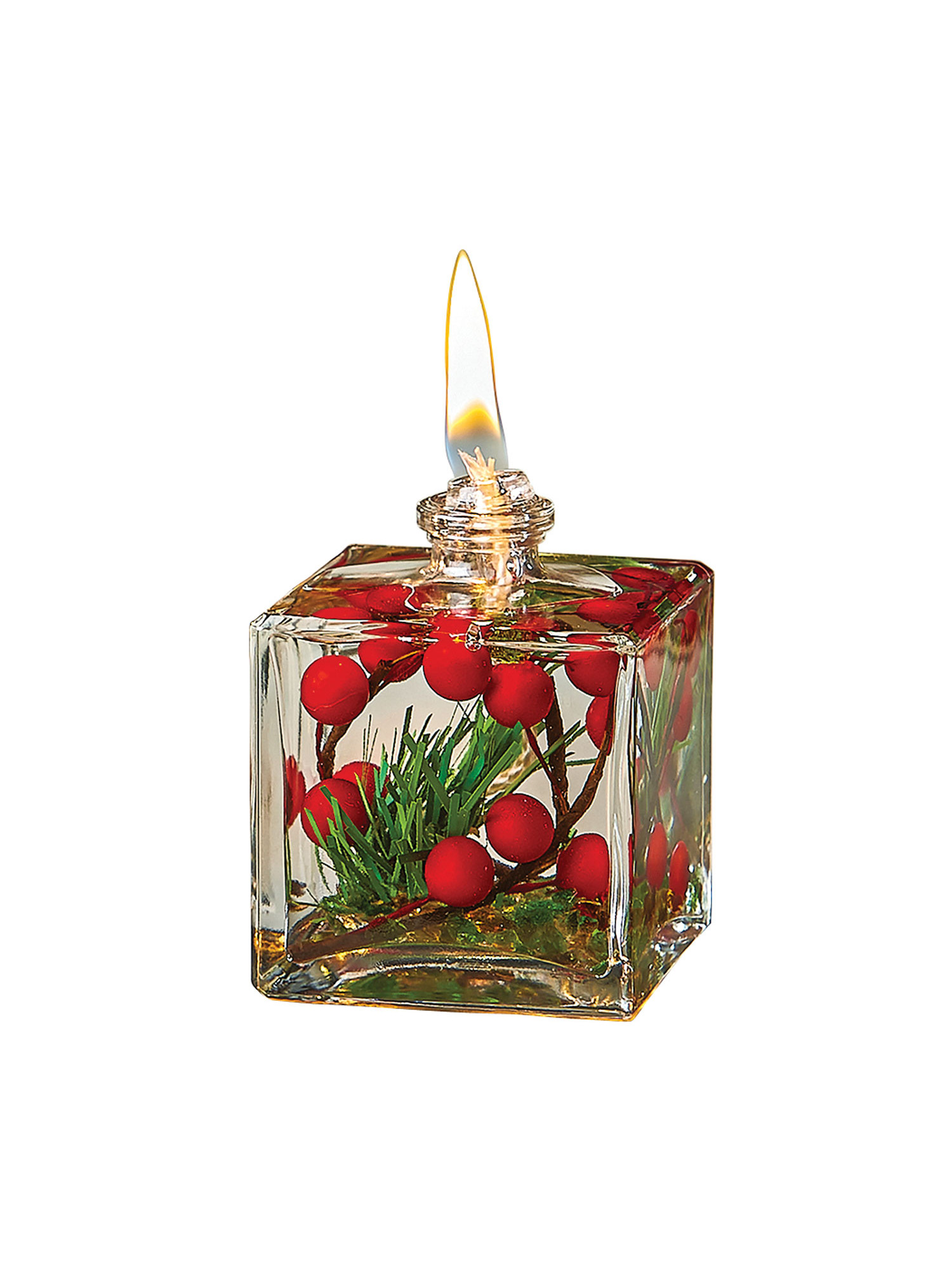 Red Berries Liquid Paraffin Refillable Candle