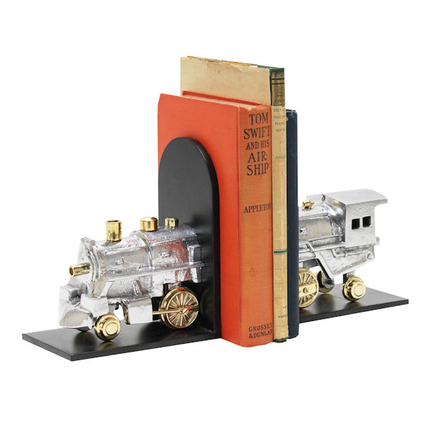 Product image for Bookends - Rocket, Locomotive, Windlass, Fishing Reels