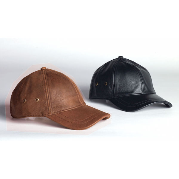Product image for Leather Baseball Cap