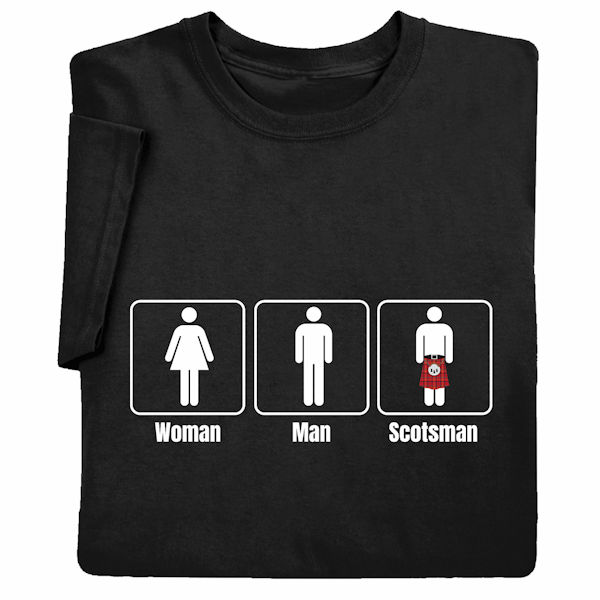 Product image for Woman Man Scotsman T-Shirt or Sweatshirt