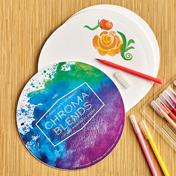 Product image for Chroma Circular Paper Pad for Watercolor Brush Markers