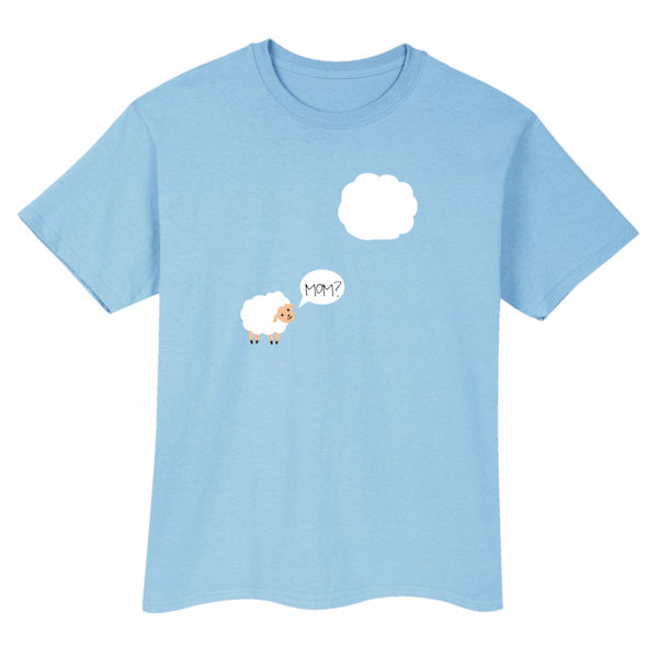 Product image for Sheep and Cloud T-Shirt or Sweatshirt