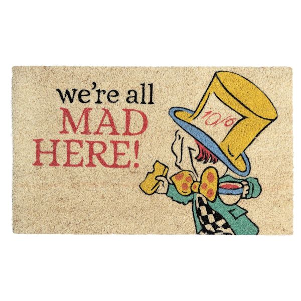 Product image for We're All Mad Here Doormat