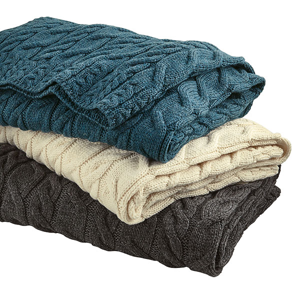 Product image for Aran Cable-Knit Throw