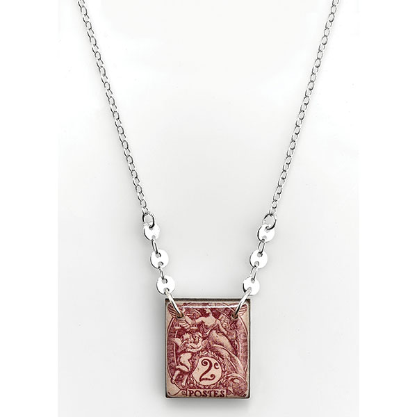 Product image for Vintage Postage Stamp Necklaces