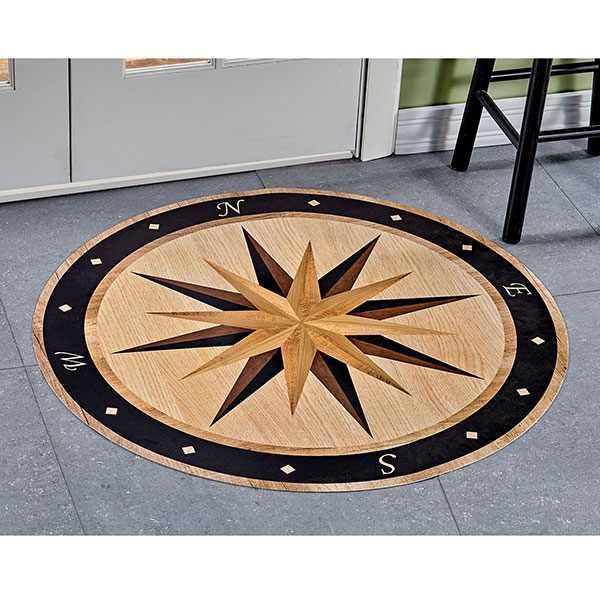 Compass Rose Floor Mat