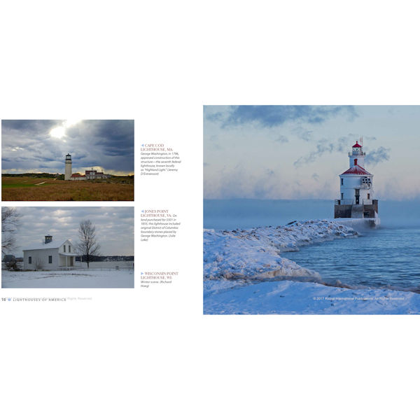 Product image for Lighthouses of America Hardcover Book