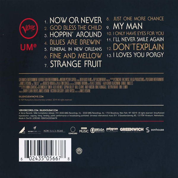 Product image for Billie: The Original Soundtrack CD