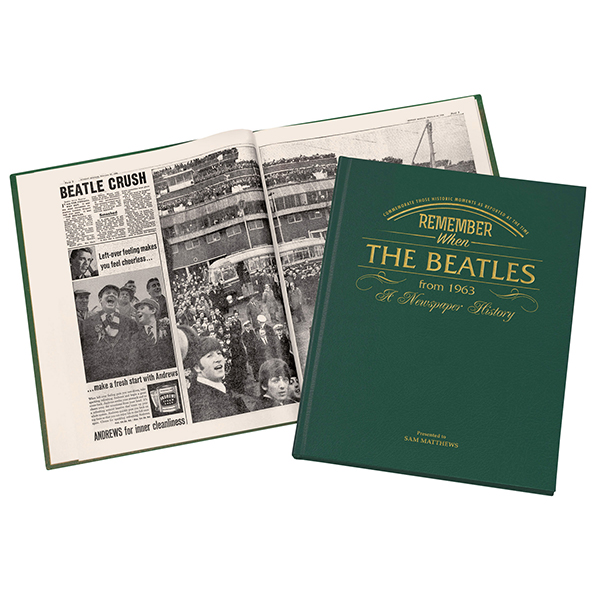 Product image for Personalized Beatles Newspaper Book