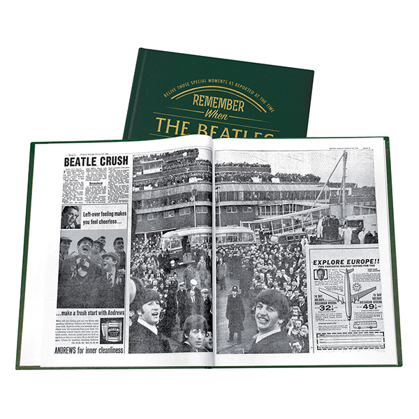 Product image for Personalized Beatles Newspaper Book