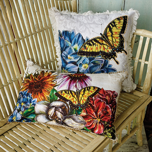 Product image for Botanical Floral Square Pillow