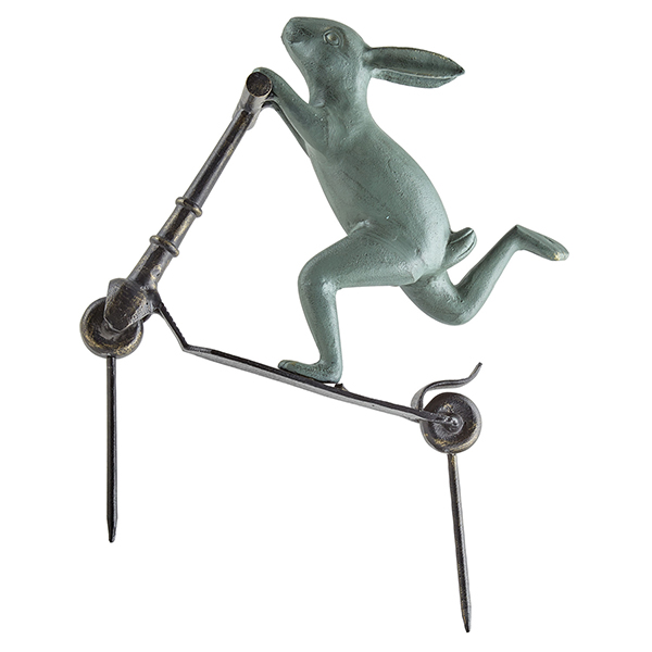 Product image for Rabbit on Scooter Statuary