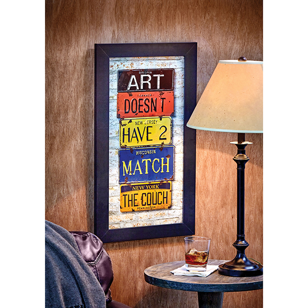 Product image for Art Doesn't Have 2 Match Framed Print