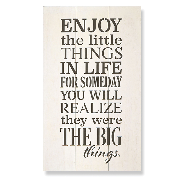 Enjoy the Little Things Wall Plaque
