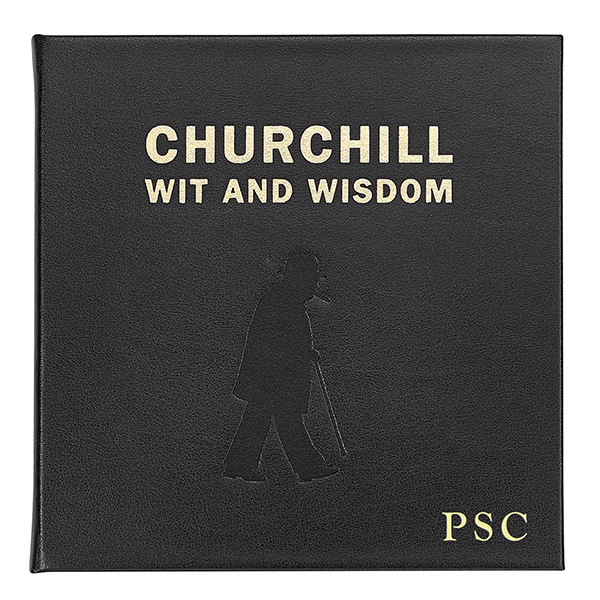 Product image for Winston Churchill Wit and Wisdom Personalized Leather Edition