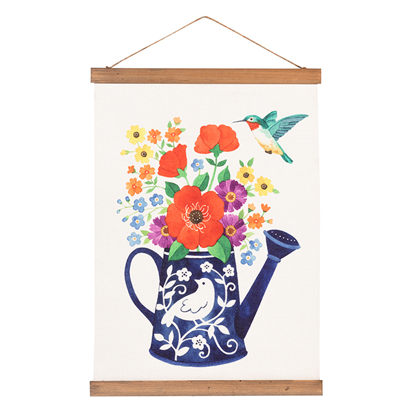 Bouquet in Watering Can Wall Hanging